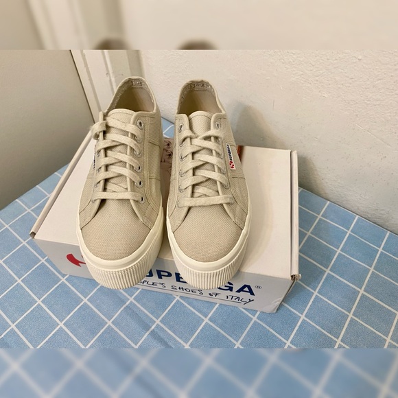 Superga platform sneakers size 7 - Picture 6 of 10